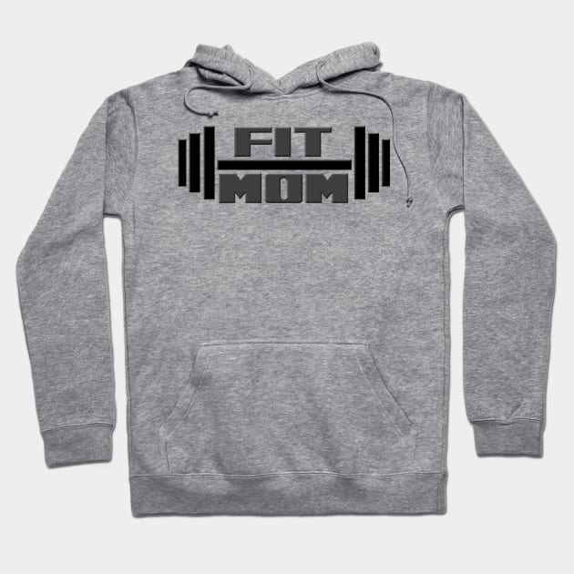 Fit Mom Hoodie by ArmChairQBGraphics